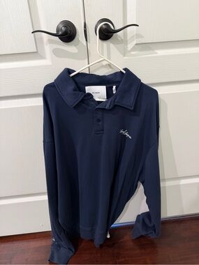 Axel Arigato Navy Long-Sleeve Polo